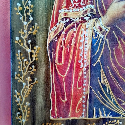 Handmade icon of Panagia Gorgoepikoos, new