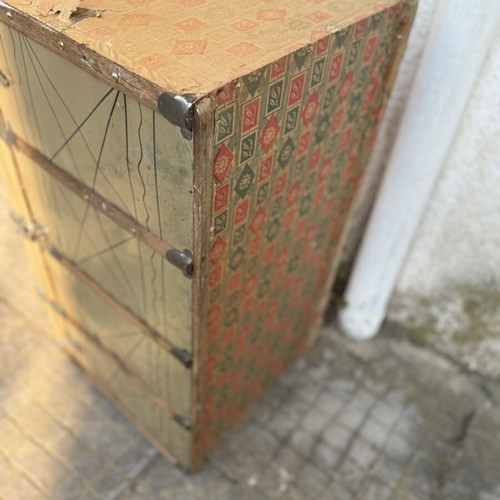 Vintage Storage Trunk used, retro decorative chest