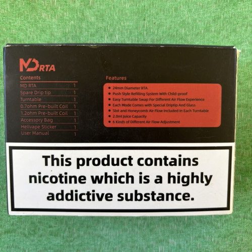 Hellvape MD RTA MTL 24mm like new