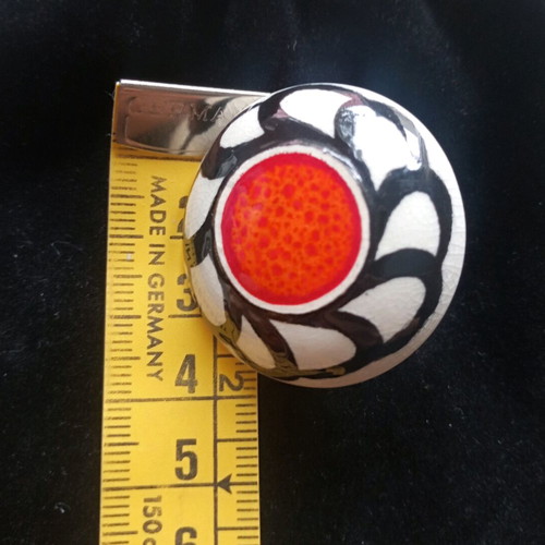 Vintage rave ring early 90's ceramic adjustable like new