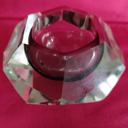 Murano Flavio Poli ashtray made of handmade glass like new