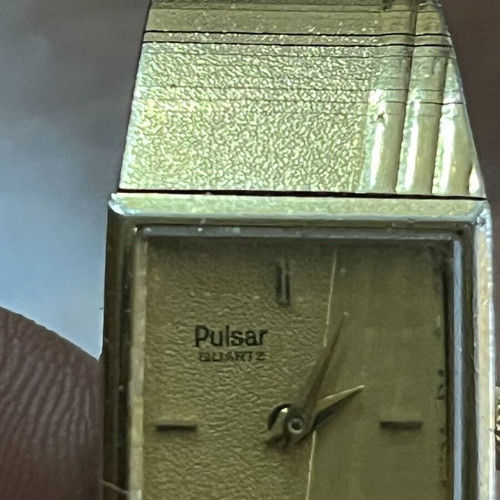 Pulsar 24k gold-plated women's watch like new