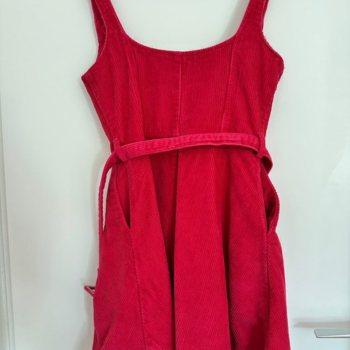 ASOS fuchsia corduroy mini dress
