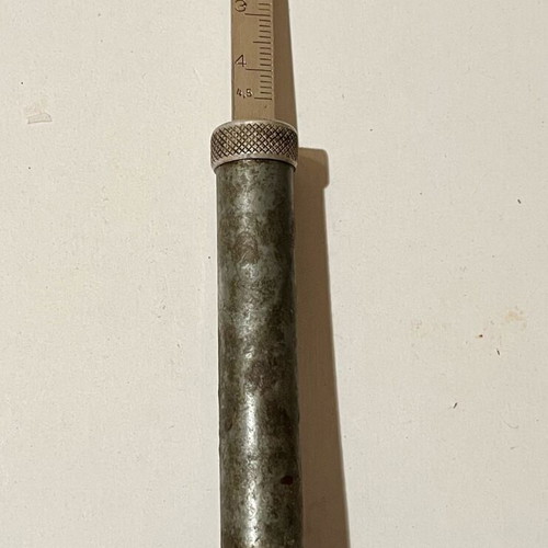 Antique tire pressure manometer used, 1920-30, in atmospheres (AT)