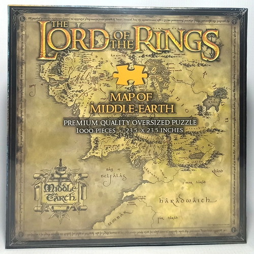 Noble Collection Lord of the Rings Middle Earth Map Puzzle new, 1000 pcs