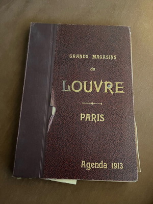 Louvre book used from 1913 with detached pages