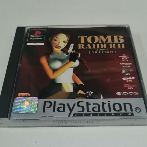Tomb Raider 2 PS1 Platinum game like new, English version