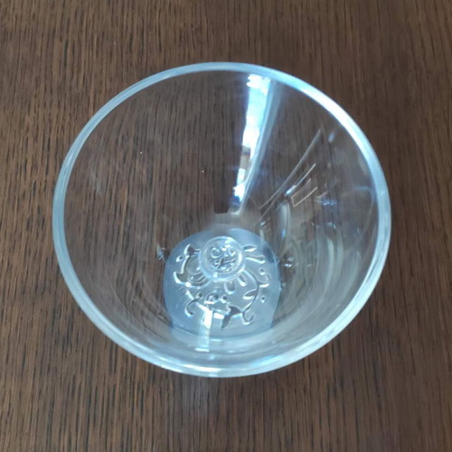 Cristal d'Arques set 2 used crystal bowls JG Durand Organdi
