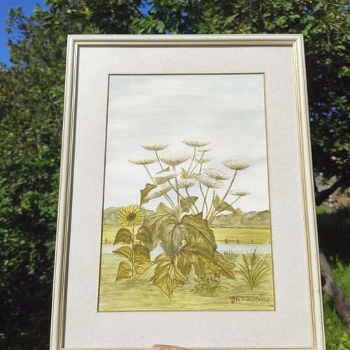 Original watercolor painting professionally framed, like new