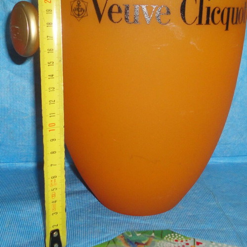 Veuve Clicquot Champagne Bucket like new, iconic orange design