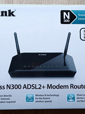 D-Link Wireless N300 ADSL2+ Modem Router DSL-2750B