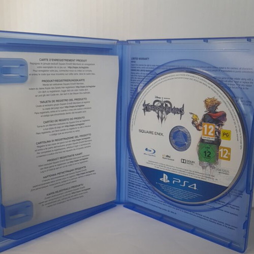 Kingdom Hearts III PS4 like new, English edition, scratch-free