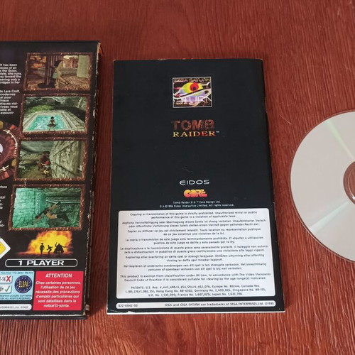 Tomb Raider for Sega Saturn used, complete with manual