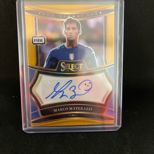 Marco Materazzi Gold Auto Serie A card like new