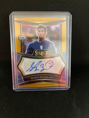 Marco Materazzi Gold Auto Serie A card like new