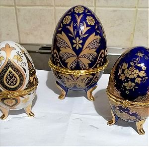 Αυγά limoges 3 διαφορετικά σχέδια