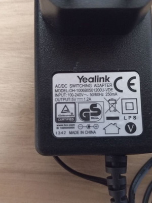Yealink OH-1006B0501200U-UL 5V 1.2A τροφοδοτικό μεταχειρισμένο