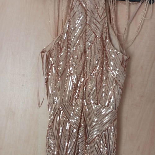 Evening dress bronze sequin medium like new