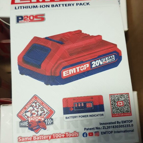 EMTOP 2Ah Lithium-Ion Battery Pack new