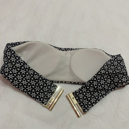 Bandeau bikini top SugarFree strapless, like new, size S
