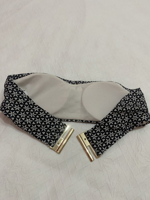 Bandeau bikini top SugarFree strapless, like new, size S