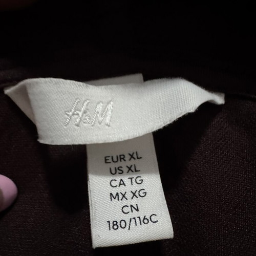 H&M sleeveless blouse, brown, XL