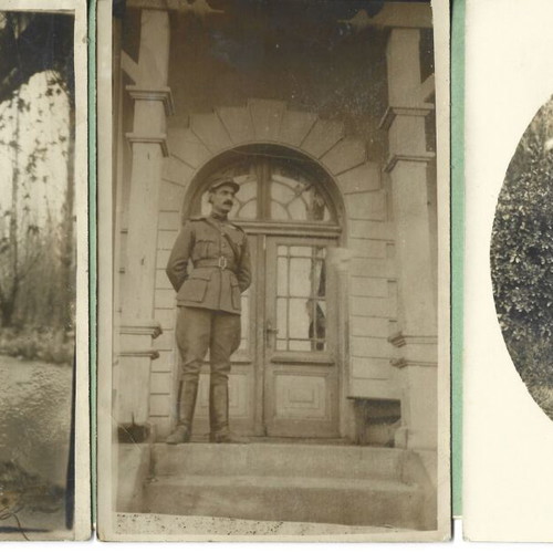 Military soldier photos 1919, set of 3