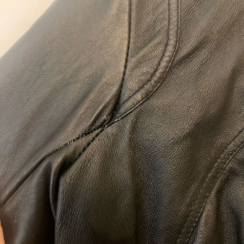 Ysatis leather jacket black, size S