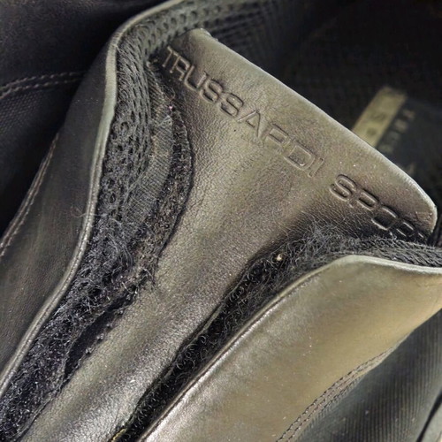 Trussardi Sport men's leather shoes like new, size 43, black