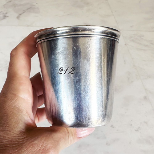 Christofle Silver-Plated Antique Cup from France 1910 used