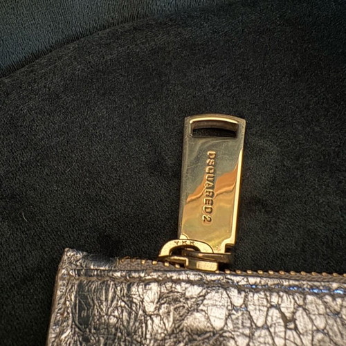 Dsquared2 silver clutch bag like new