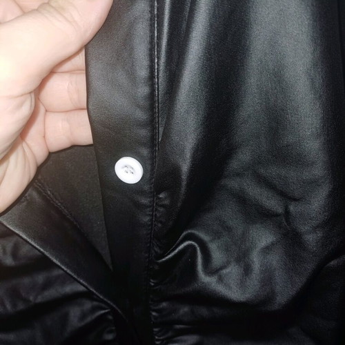 Black Shein leather dress new with buttons