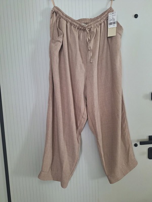 Honey XL plus size pants beige brown with elastic waist