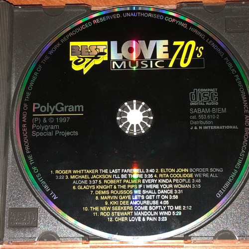 Best of Love Music 70's CD like new, pop