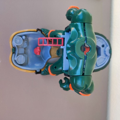 TMNT Coil Force Mighty Mech Michaelangelo action figure like new 1996