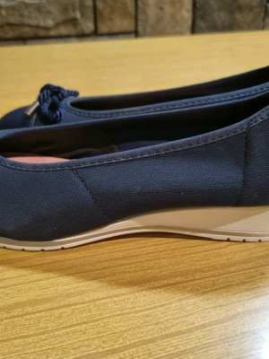 Women's shoes used size 39 blue Pittilos fabric and leather