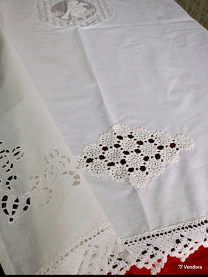 White Handmade Curtain New 1.60x1.25