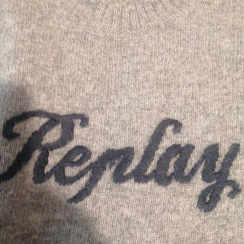 Replay sweater like new, gray, sizes XL and 4XL