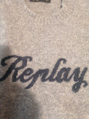 Replay sweater like new, gray, sizes XL and 4XL