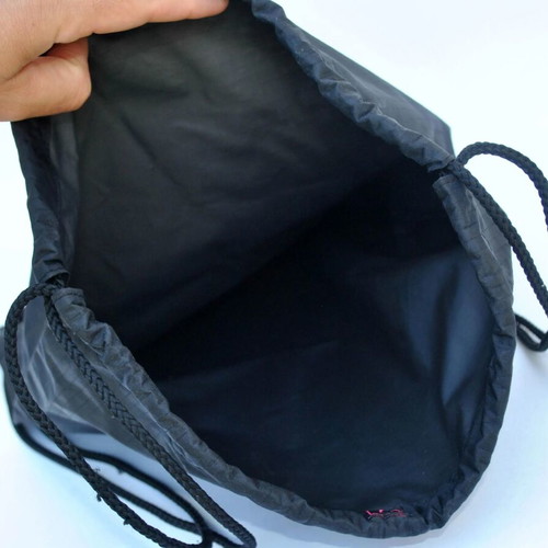 Playboy Black Drawstring Backpack Nylon like new
