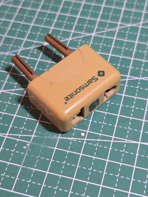 Samsonite Visitor UK power adapter used for travel