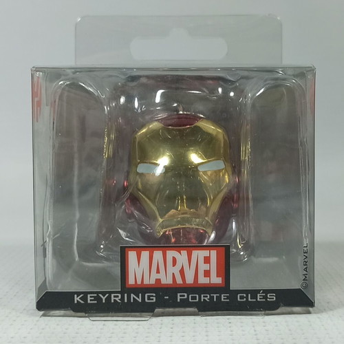 Semic Marvel Iron Man Helmet metal keychain new, 5 cm