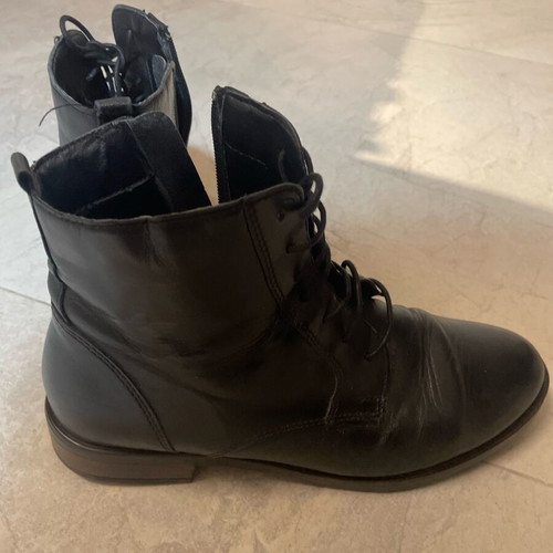 Nak black ankle boots size 39 like new
