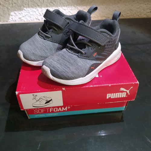 Puma gray size 21 like new, in box