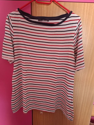 Marks & Spencer T-shirt used, 100% cotton, size XXL, white and red
