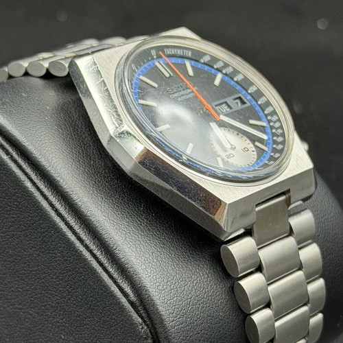 Seiko Chronograph Watch new, silver, men's