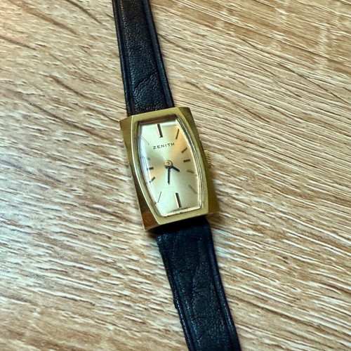 Zenith Cocktail Vintage Watch new old stock, women's, gold tone
