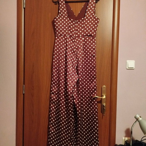 Mango jumpsuit S brown like new