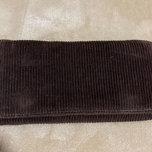 Xdye corduroy wallet used, brown