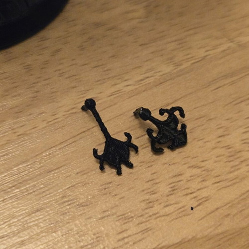 Monster High Rochelle Goyle Earrings Replacements 3d printed new